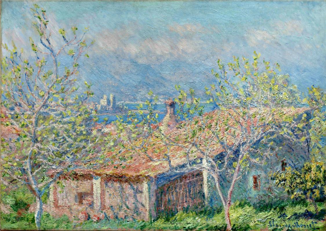 Gardener's House at Antibes - Claude Monet Paintings